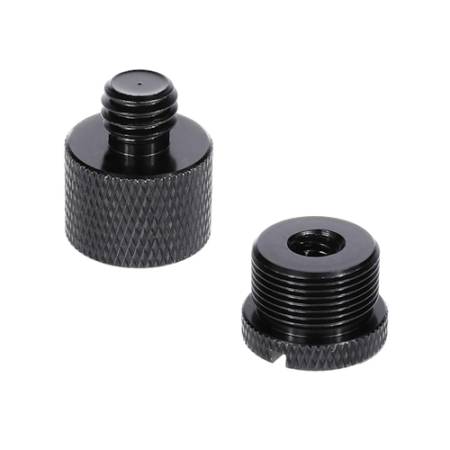 Massa 385814 - adapter statywowy 2-częściowy,gwint 3/8 męski do 5/8 do 1/4 żeński, czarny_Zestaw_1